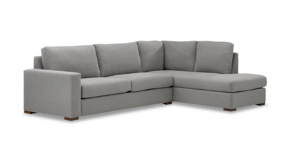 Gretchen Express Ship 112" Wide Track Arm Sofa + Bumper Chaise