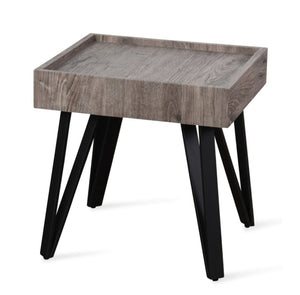 Griffin 20" End Table - Weathered Gray