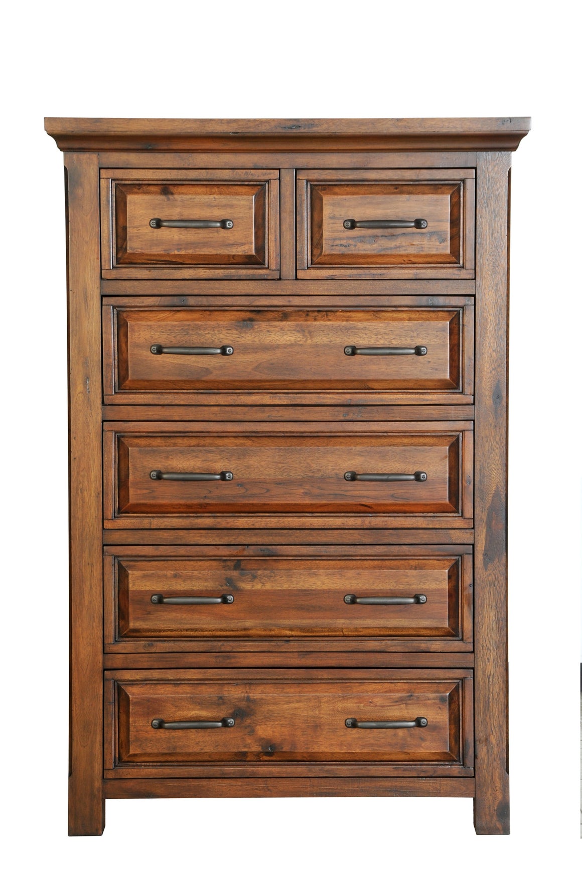 Hunter 39" Mahogany 6 Drawer Chest - Chestnut - Classic Carolina Home