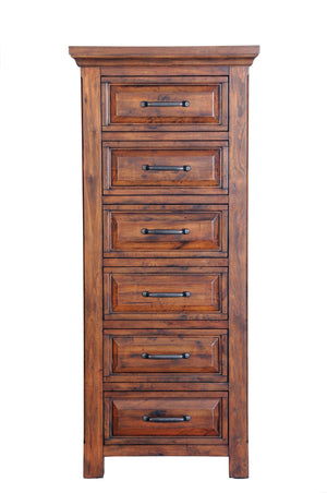 Hunter 26" Mahogany 6 Drawer Lingerie Chest - Chestnut - Classic Carolina Home