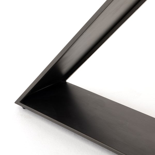 Noah 48" Iron Firewood Storage - Gunmetal - Classic Carolina Home