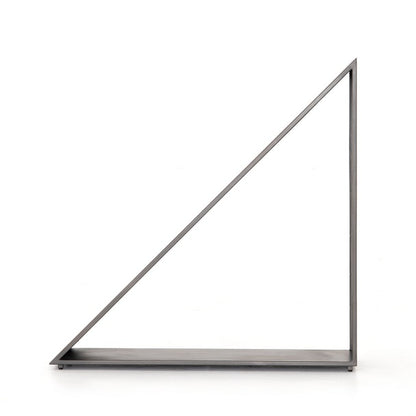 Noah 48" Iron Firewood Storage - Gunmetal - Classic Carolina Home