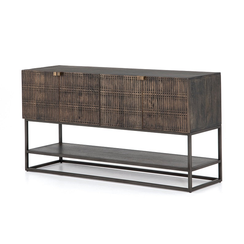 Kenton 56" Wood + Iron Media Console - Classic Carolina Home