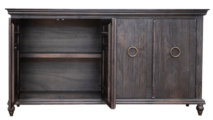 Celeste 74" 4 Door Sideboard - Charcoal - Classic Carolina Home