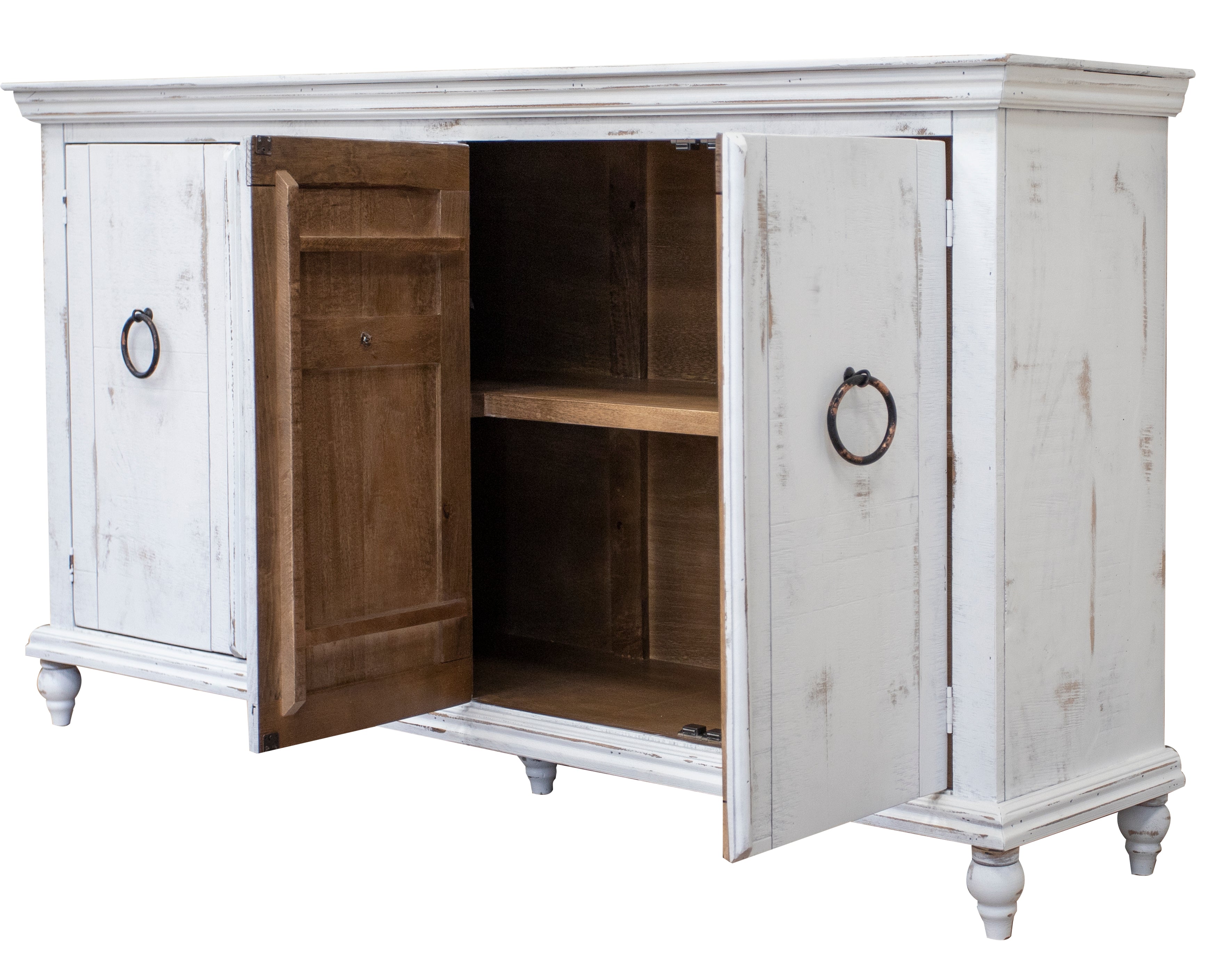 Celeste 74" 4 Door Sideboard - Cottage White - Classic Carolina Home