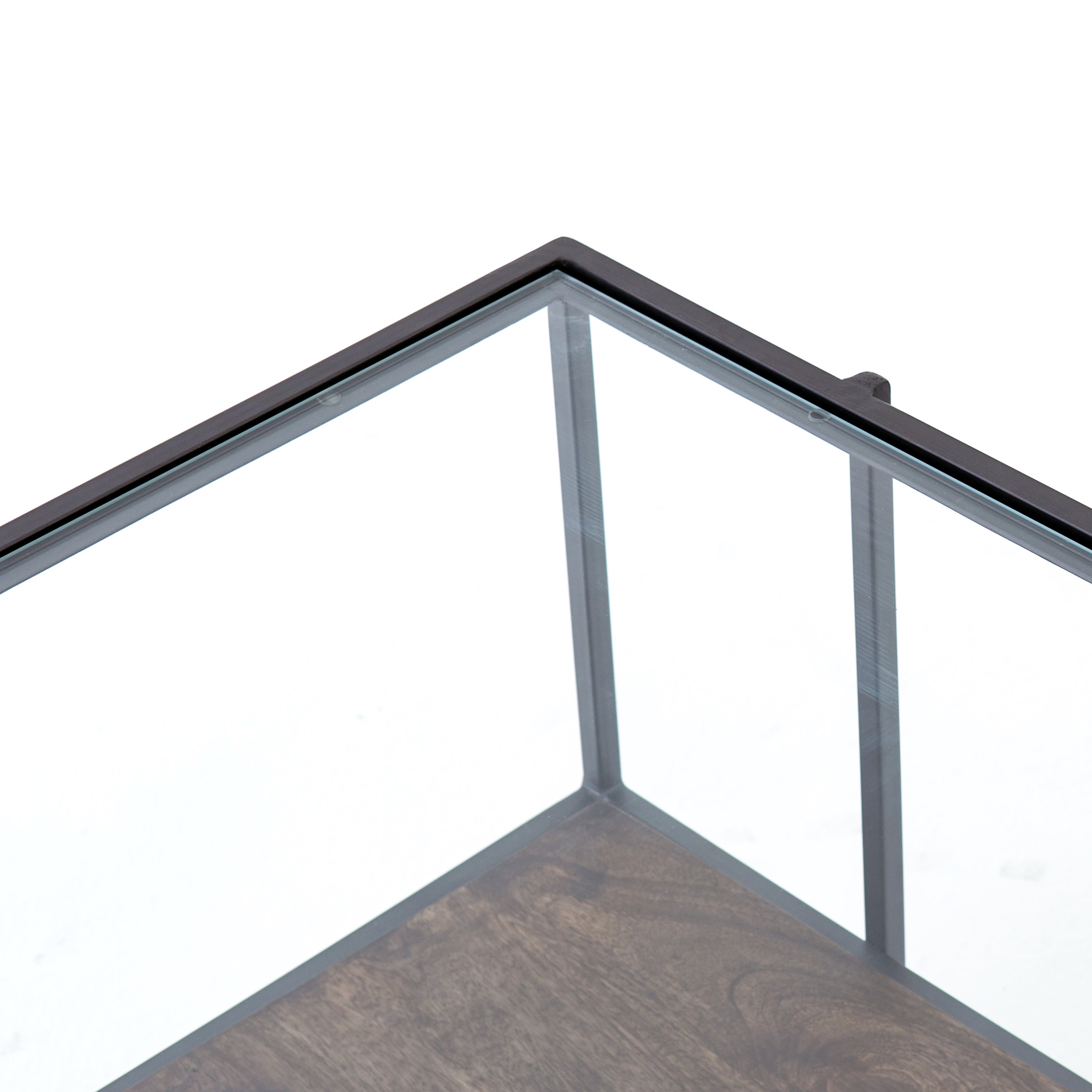 Bynum 48" Glass + Iron Coffee Table - Classic Carolina Home