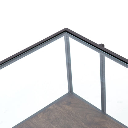 Bynum 48" Glass + Iron Coffee Table - Classic Carolina Home