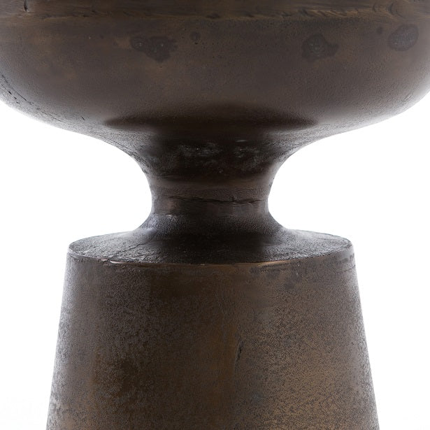 Craig 14" Aluminum End Table - Antique Rust - Classic Carolina Home