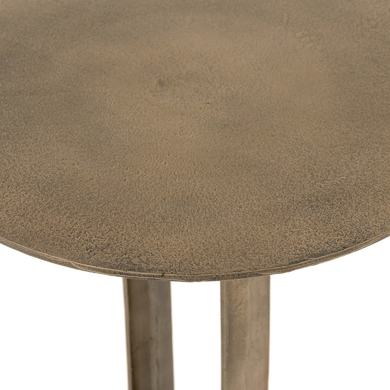 Douglas 18" Outdoor Aluminum End Table - Aged Bronze - Classic Carolina Home