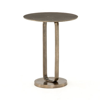 Douglas 18" Outdoor Aluminum End Table - Aged Bronze - Classic Carolina Home