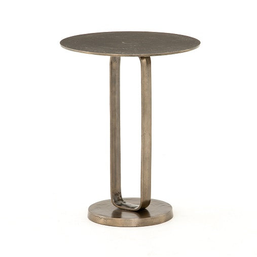 Douglas 18" Outdoor Aluminum End Table - Aged Bronze - Classic Carolina Home