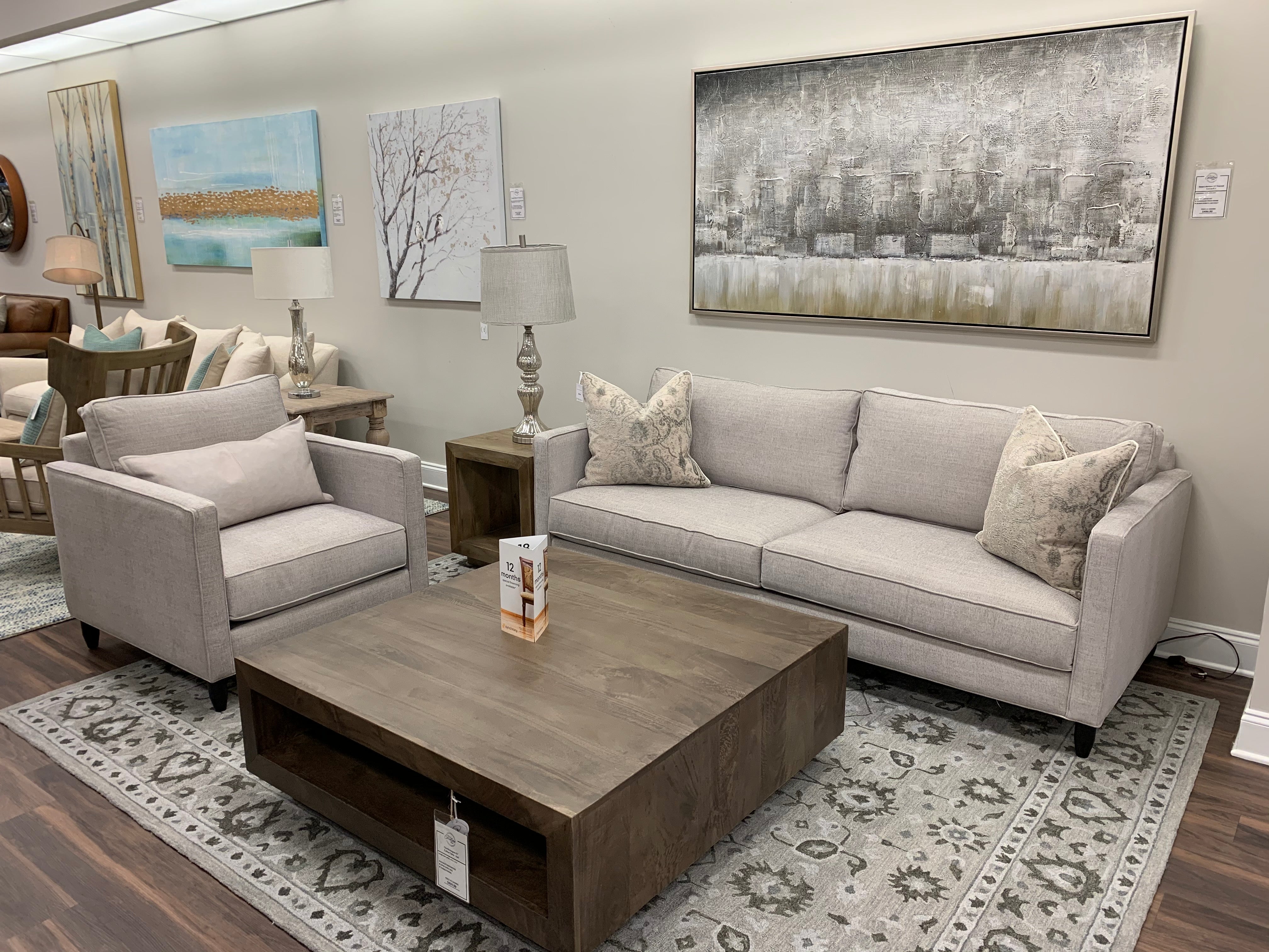 Jeremy Customizable 85" 2 Cushion Sofa - Soft Greige - Classic Carolina Home