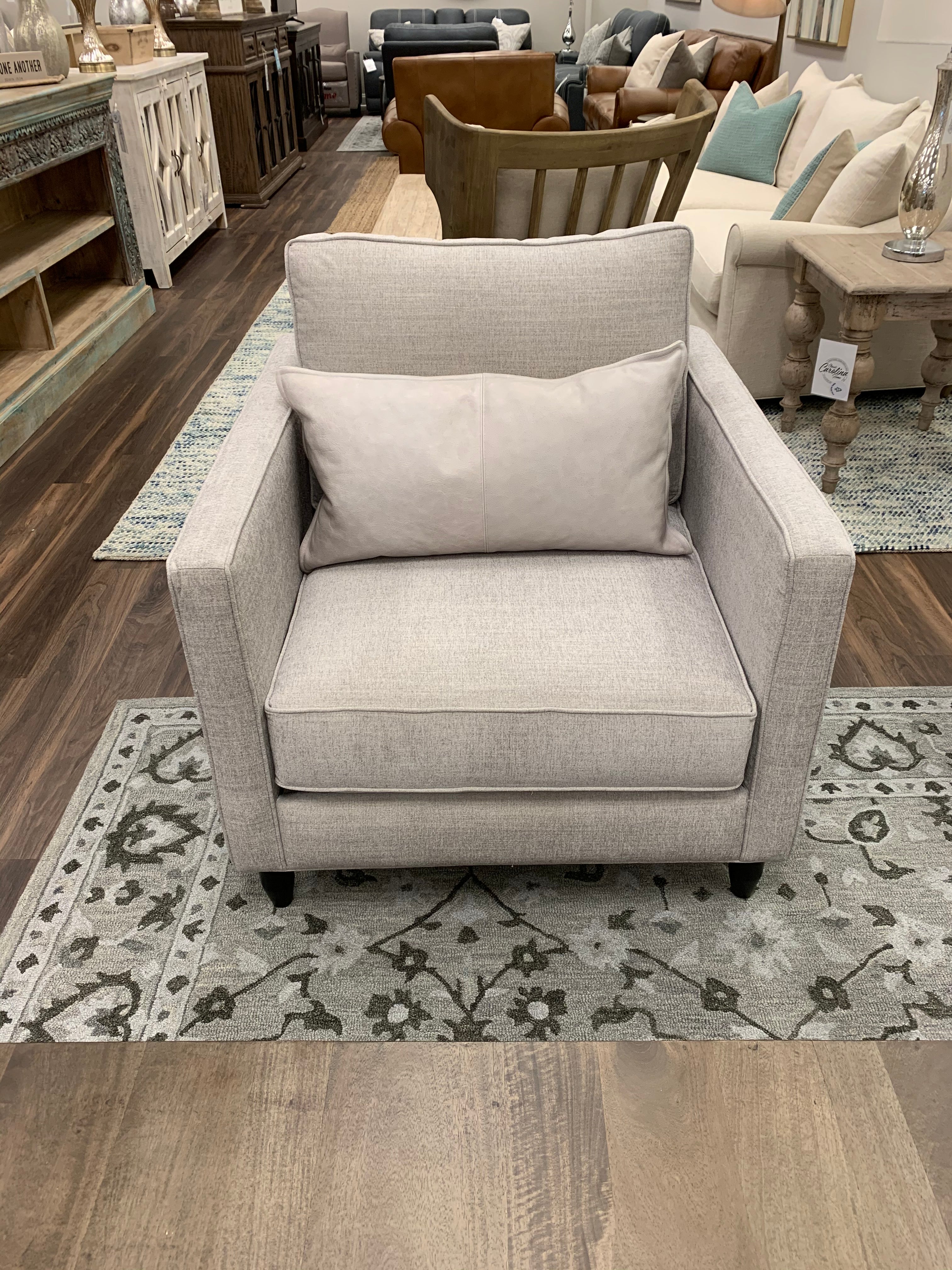 Jeremy Customizable 34" Chair - Soft Greige - Classic Carolina Home