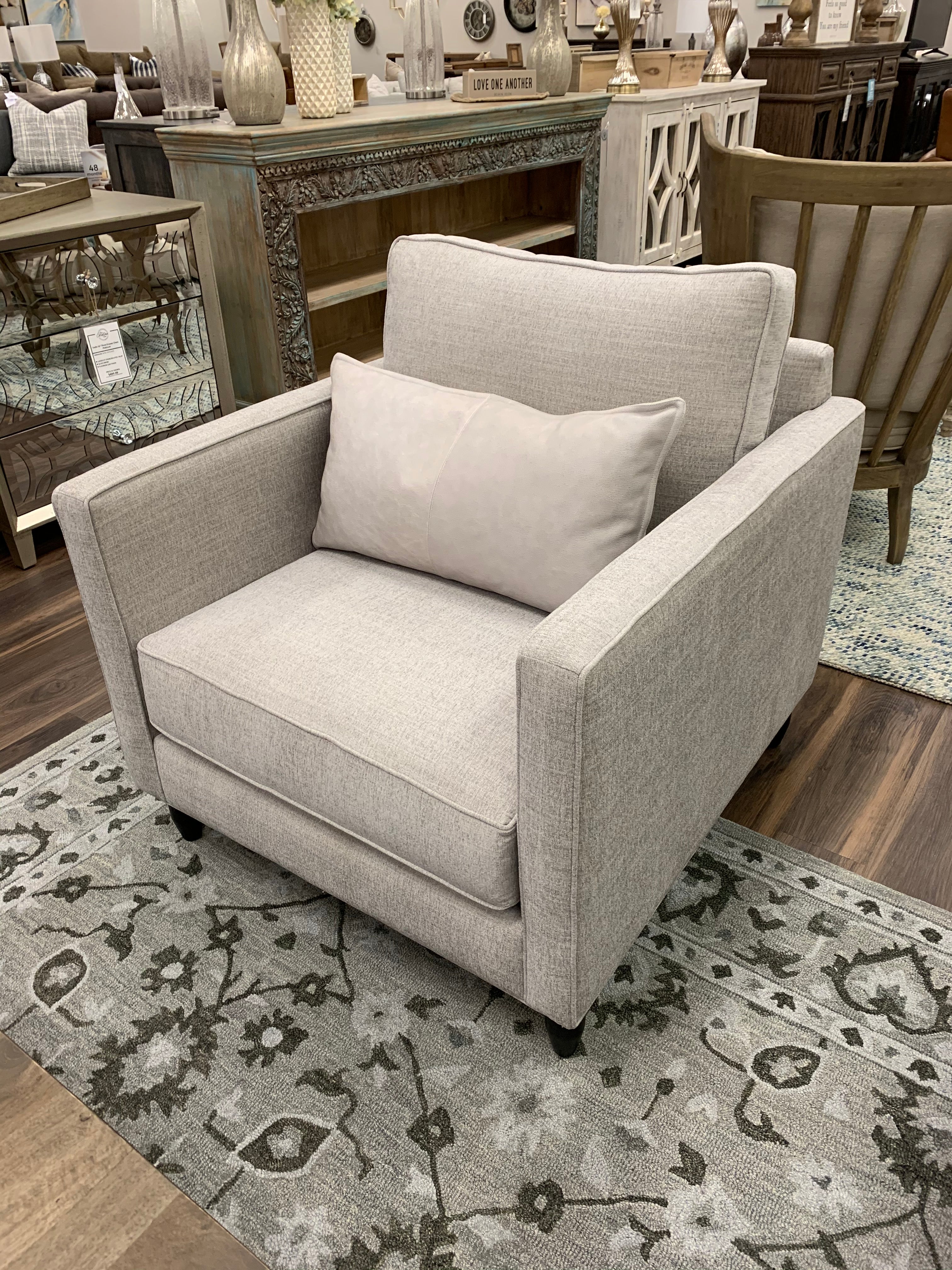 Jeremy Customizable 34" Chair - Soft Greige - Classic Carolina Home