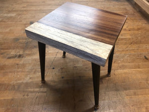 Fletcher 24" x 24" Guanacaste Live Edge End Table