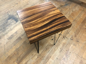 Fletcher 24" x 24" Guanacaste Live Edge End Table