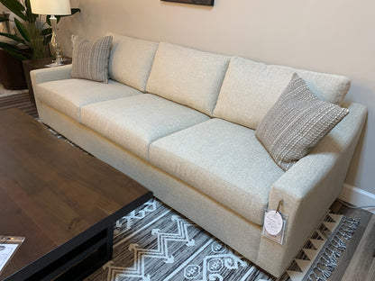Hannah Express Ship 110" 3 Cushion Sofa - Performance Natural Cream
