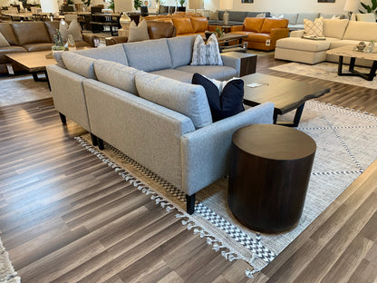 Chelsea Express Ship 93" x 92" 5 Cushion Sectional - Performance Peppercorn