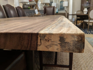 Fletcher Live Edge Dining Table - Guanacaste - Natural - Classic Carolina Home