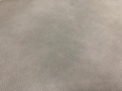 Willis 119” x 94” Top Grain Leather Sofa + Bumper Chaise - Pewter