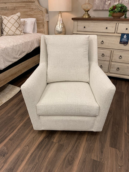 Hugo Quick Ship 36" Swivel Glider Chair - Cloud