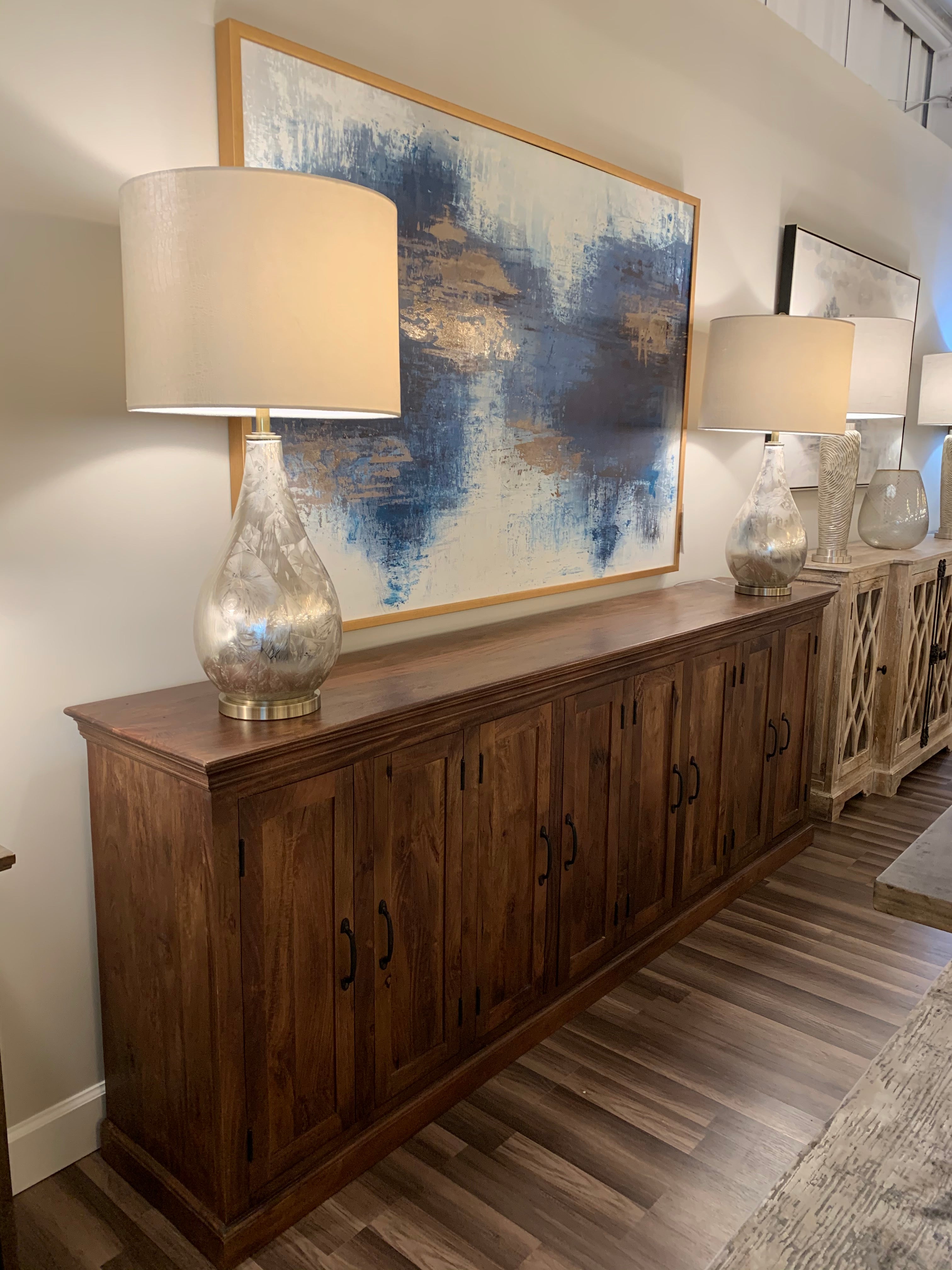 Ulysses 104" 8 Door Sideboard - Dark Ash