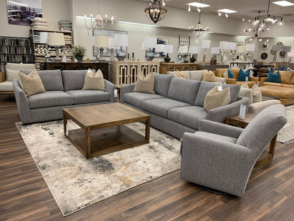 Phoebe Express Ship 79" 2 Cushion Loveseat - Crypton Blue Graphite