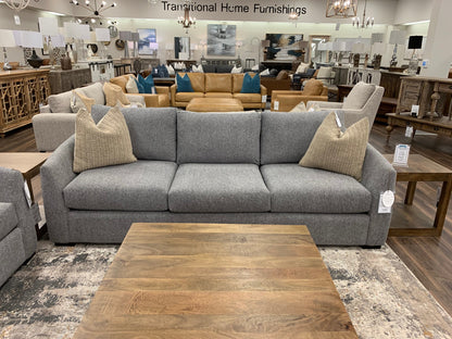 Phoebe Express Ship 102" 3 Cushion Sofa - Crypton Blue Graphite