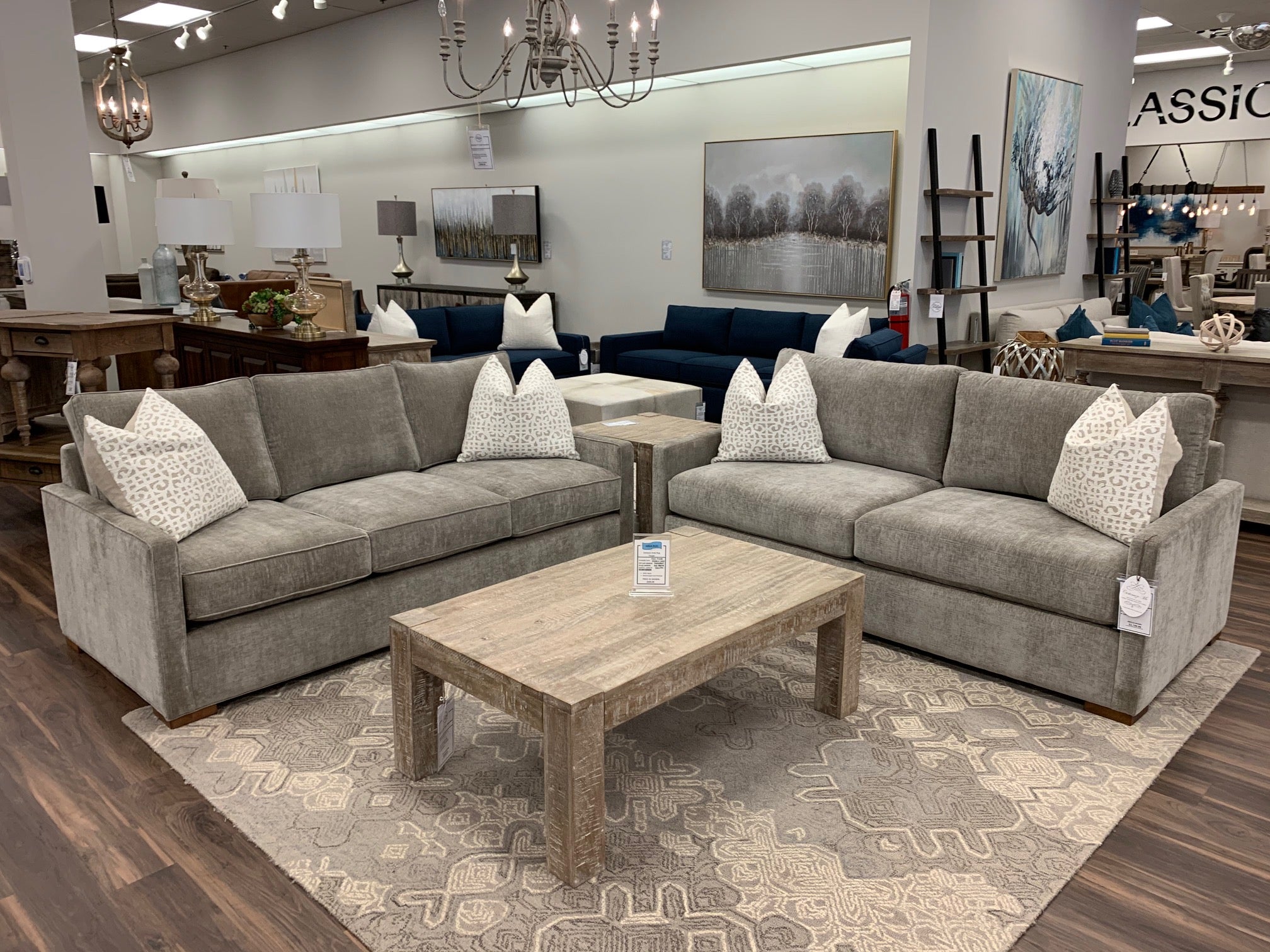 Kelly Express Ship 81" 2 Cushion Apartment Sofa - Velvet Taupe