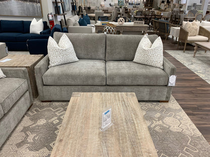 Kelly Express Ship 81" 2 Cushion Apartment Sofa - Velvet Taupe