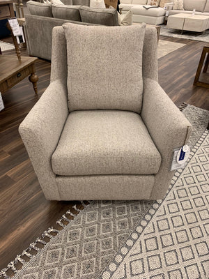 Hugo Express Ship 36" Swivel Glider Chair - Textured Taupe