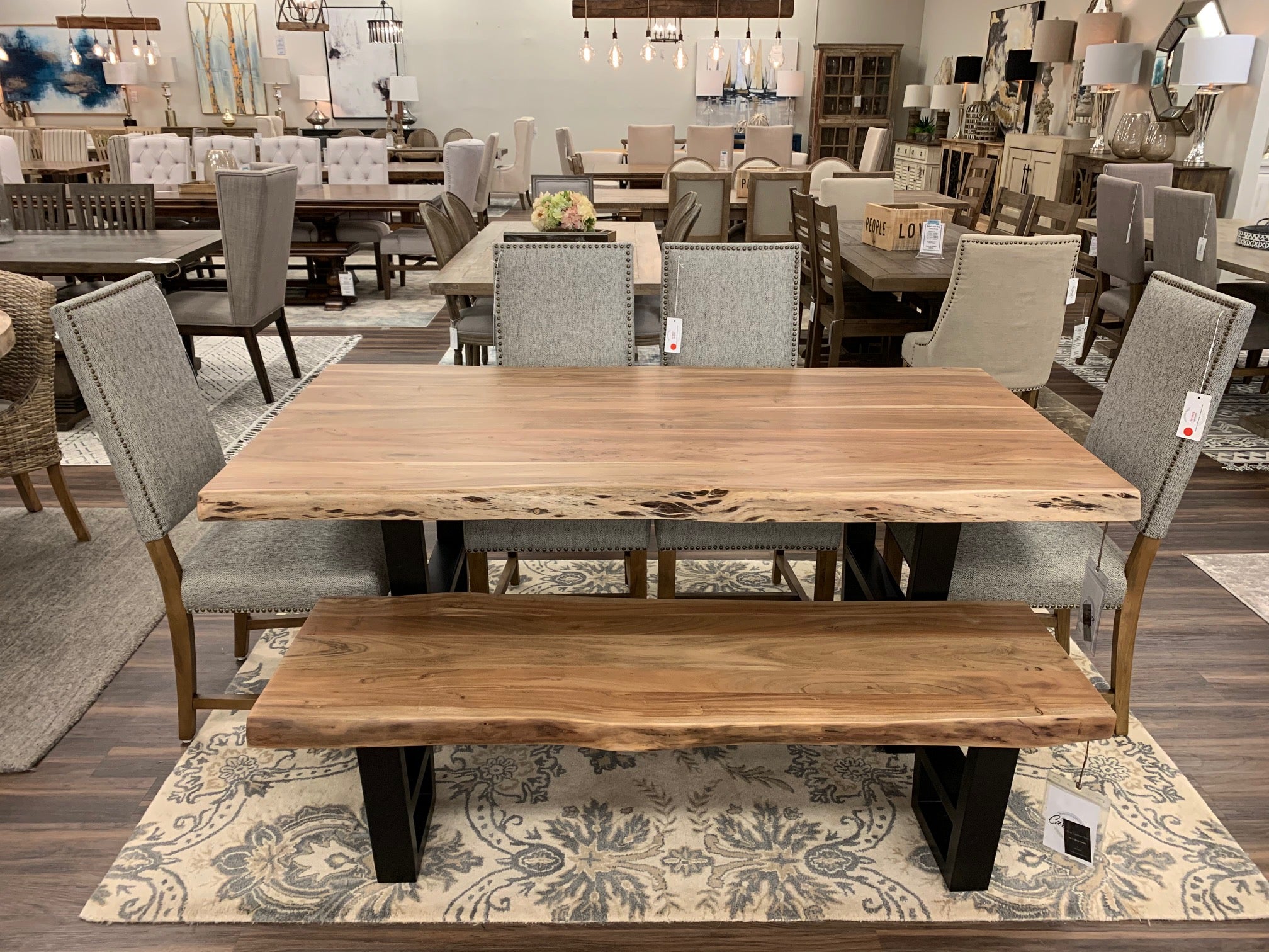 Malcolm Acacia 72" Live Edge Dining Table - Natural