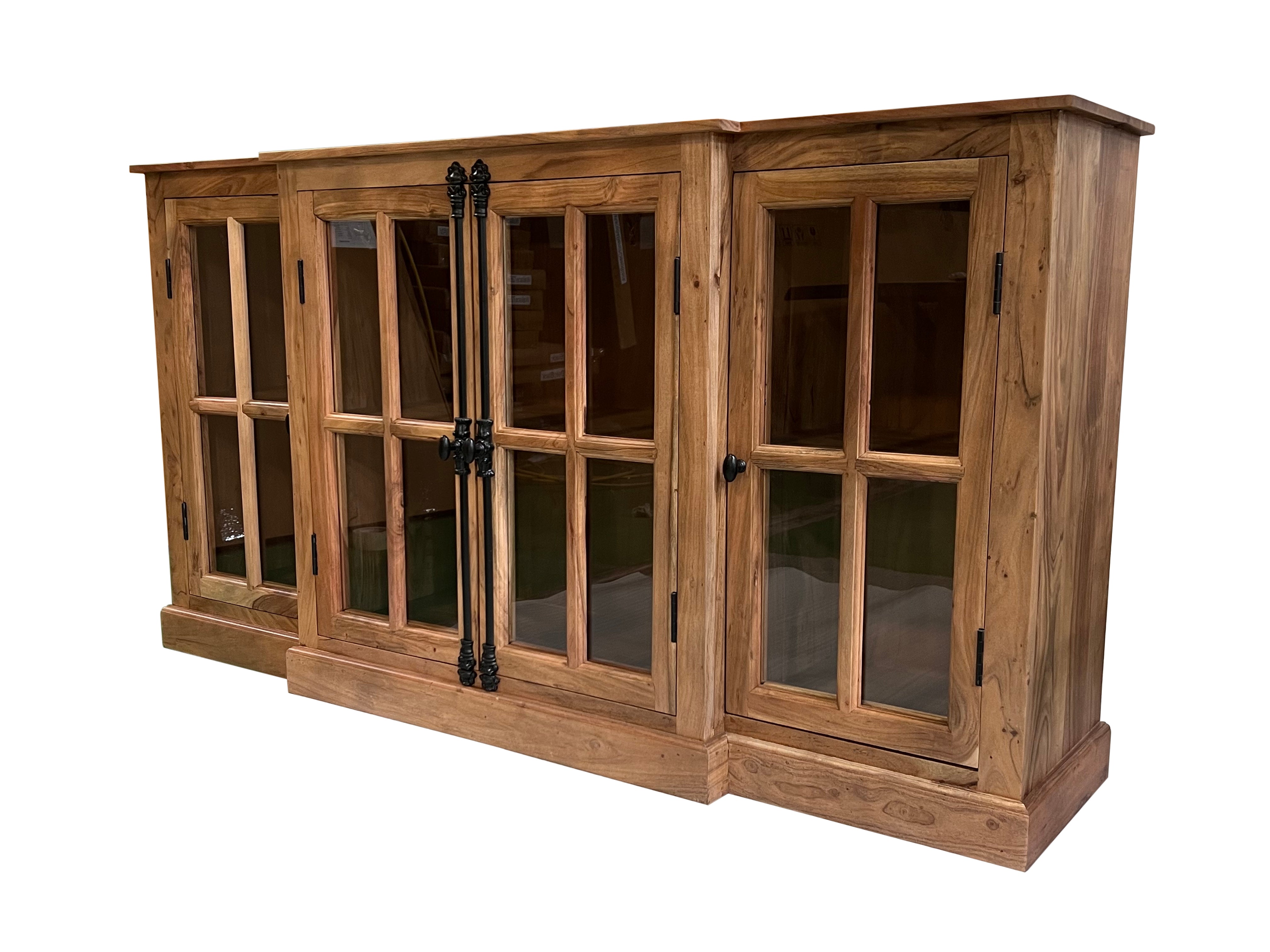 Billings 72" Acacia Breakfront 4 Door Sideboard - Natural