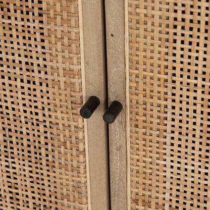 Dennen 72" Wood + Iron Sideboard - Black Wash - Classic Carolina Home