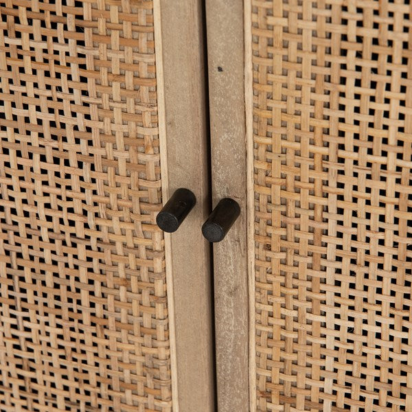 Dennen 72" Wood + Iron Sideboard - Black Wash - Classic Carolina Home