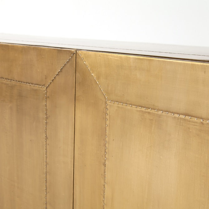Frederick 72" Wood + Brass Sideboard - Classic Carolina Home