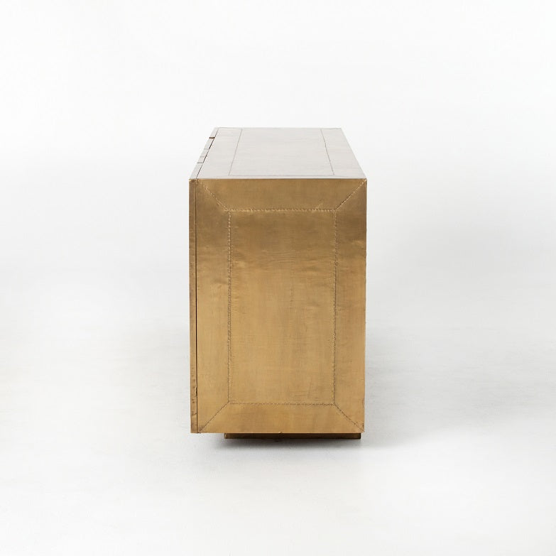 Frederick 72" Wood + Brass Sideboard - Classic Carolina Home