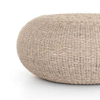 Portia 36" Outdoor Coffee Table - Vintage White - Classic Carolina Home