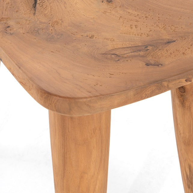 Zuri 20" Teak Outdoor Stool - Classic Carolina Home