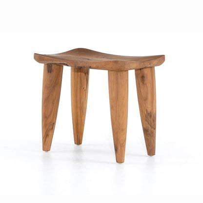 Zuri 20" Teak Outdoor Stool - Classic Carolina Home