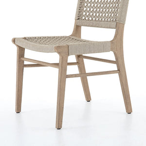 Delmar 21" Outdoor Dining Chair - Washed Brown - Classic Carolina Home