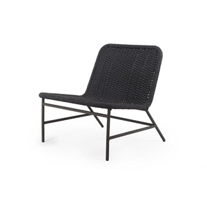 Brigante 28" Aluminum Outdoor Occasional Chair - Charcoal Rope - Classic Carolina Home