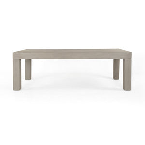 Sonoma 87" Teak Outdoor Dining Table - Weathered Gray - Classic Carolina Home