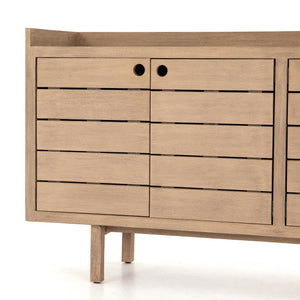 Lula 70" Outdoor Sideboard - Washed Brown - Classic Carolina Home