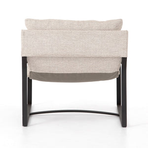 Avani 29" Outdoor Aluminum Sling Chair - Sand + Bronze - Classic Carolina Home