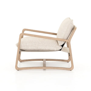 Lane 30" Teak Outdoor Chair - Faye Sand - Classic Carolina Home
