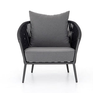 Tarek 33" Outdoor Chair - Sunbrella Gray + Charcoal - Classic Carolina Home