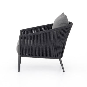 Tarek 33" Outdoor Chair - Sunbrella Gray + Charcoal - Classic Carolina Home