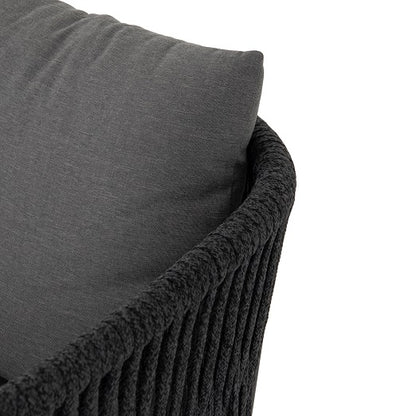 Tarek 26" Outdoor Dining Chair - Sunbrella Gray + Charcoal - Classic Carolina Home