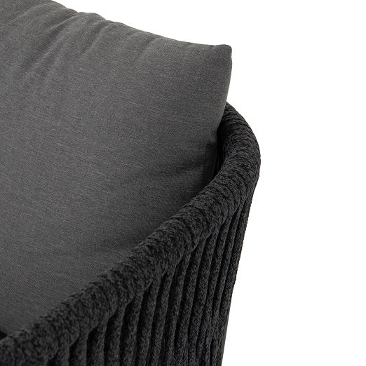 Tarek 26" Outdoor Dining Chair - Sunbrella Gray + Charcoal - Classic Carolina Home